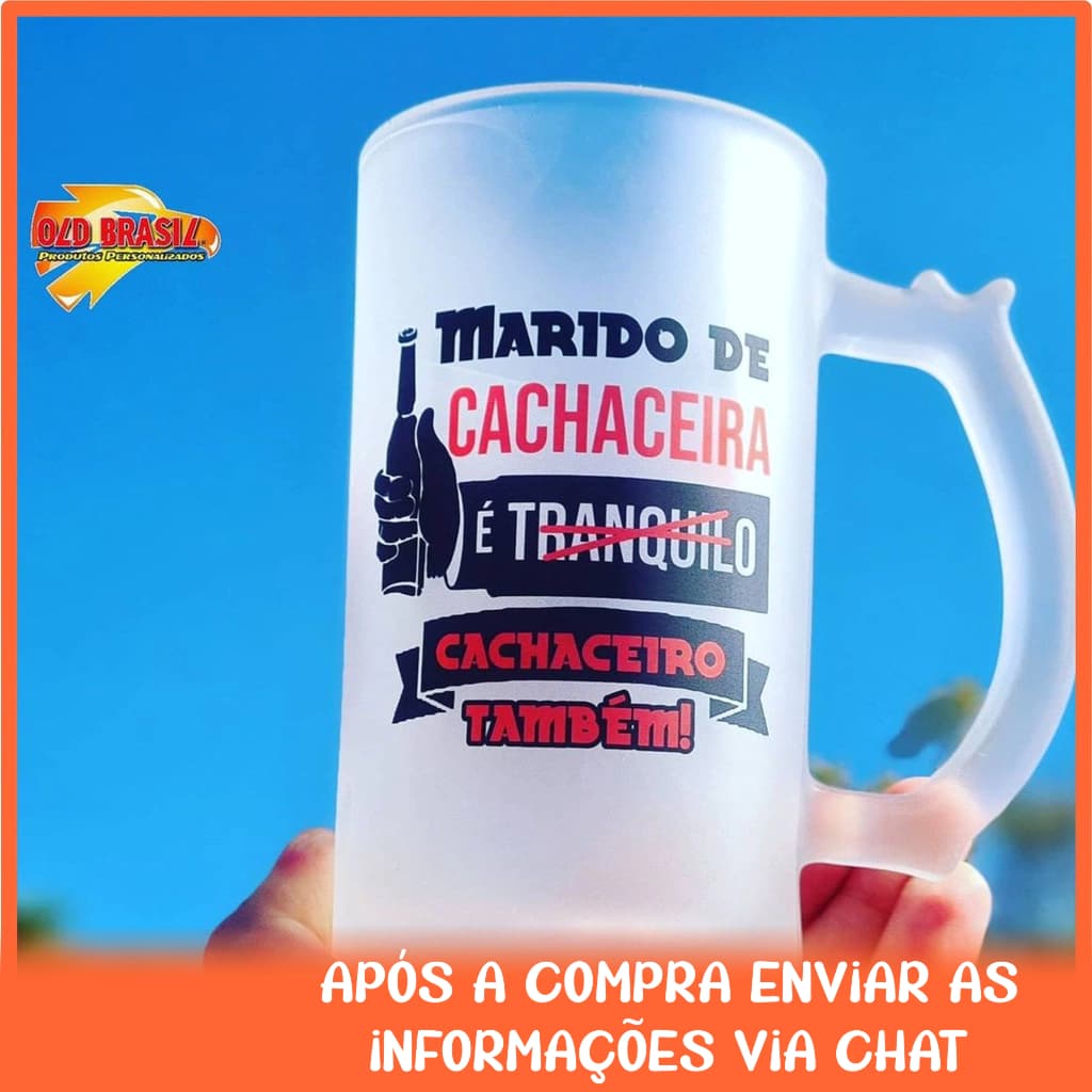 Caneca de Chopp 500ml - Personalizada (SUBLIMÁTICA)
