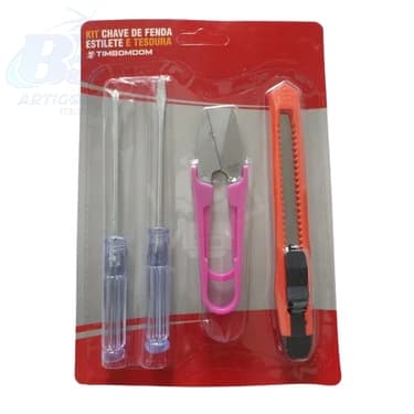 Kit De Ferramentas * Chave Fenda/estilete/tesoura