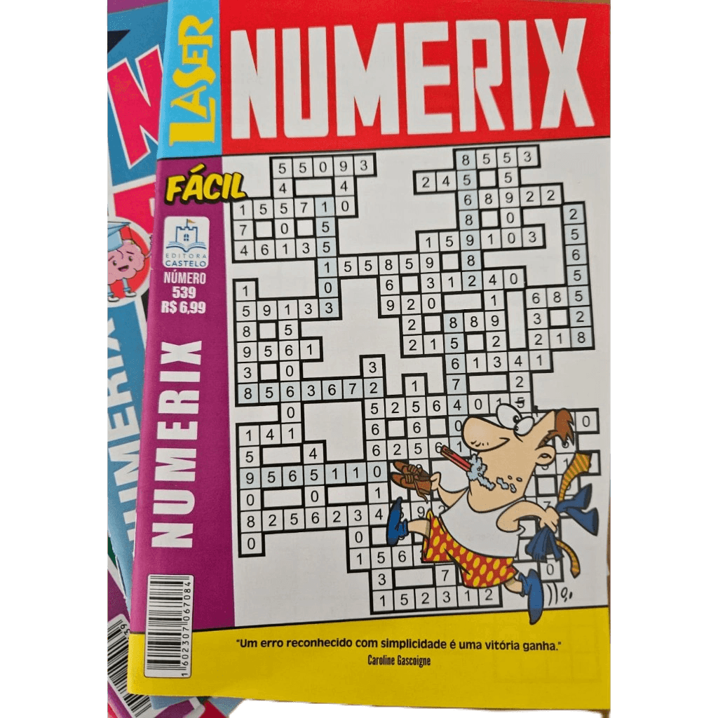 Kit de 20 Numerix sem repetição com  Níveis fácil medico e difícil. Produto indicado para estimular seu cérebro.