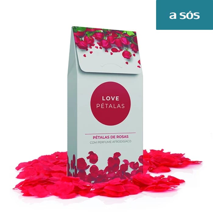 Pétalas Artificiais Sintéticas de Rosa Vermelha Perfumada - Contém 100 Love Pétalas