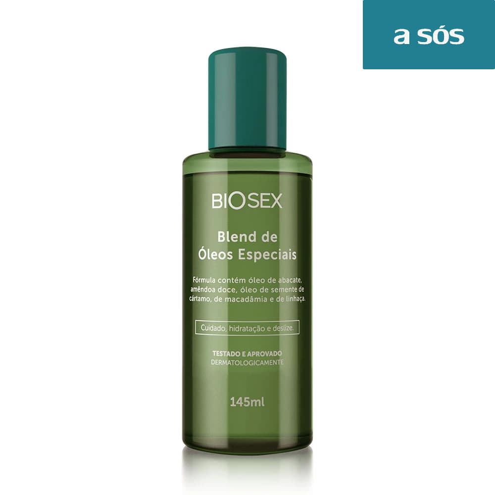Blend de Óleos Especiais Vegano Organico para Massagem Sensual Biosex - 145 ml
