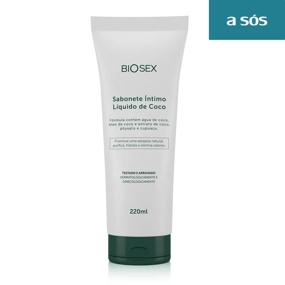 Sabonete Líquido Íntimo de Coco Biosex - 220 ml