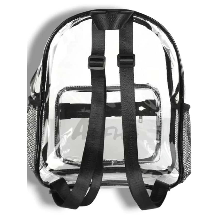 Mochila Transparente Ideal p/ Enfermagem/ Barbeiro/ maquiador/ Cabeleira Piscina Natação Escolar Presidio Treino