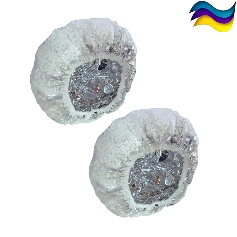 Kit 2 Touca Isopor Metalizada Térmica para Tratamento de Hidratação Potencializa o Calor