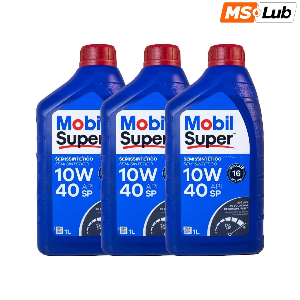 Kit 3 Mobil 10W40 Semissintético API SP