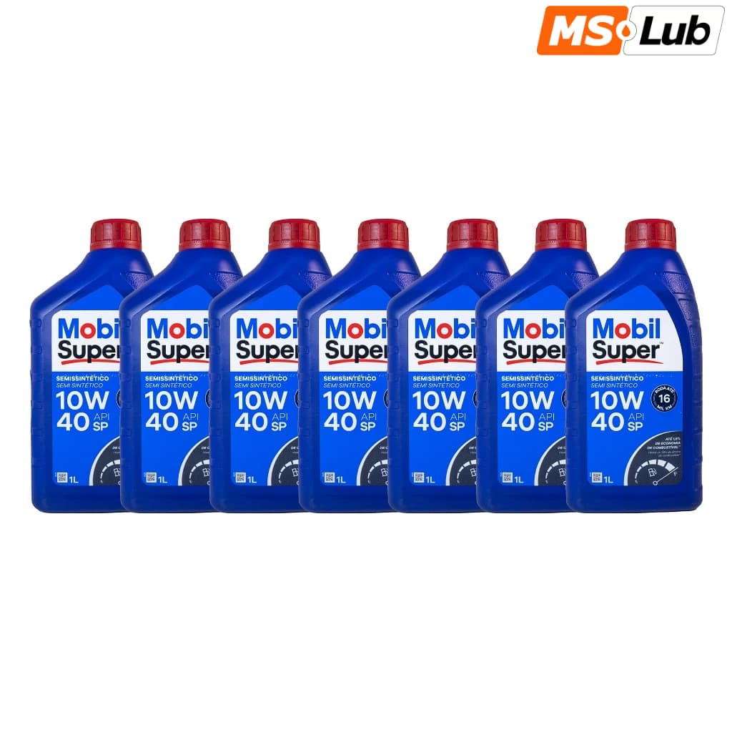 Kit 7 Mobil 10w40 Semissintético API SP