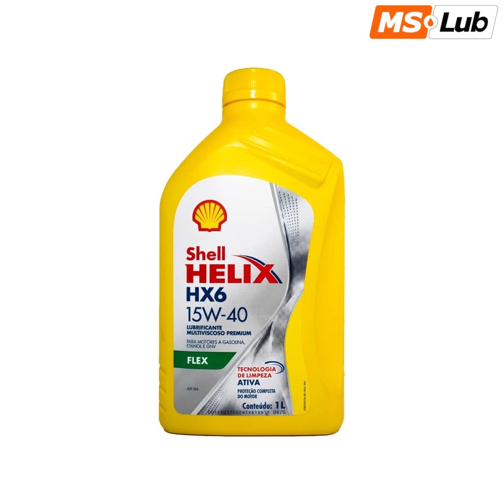 Shell 15W40 Hx6 Helix Semissintético API SL