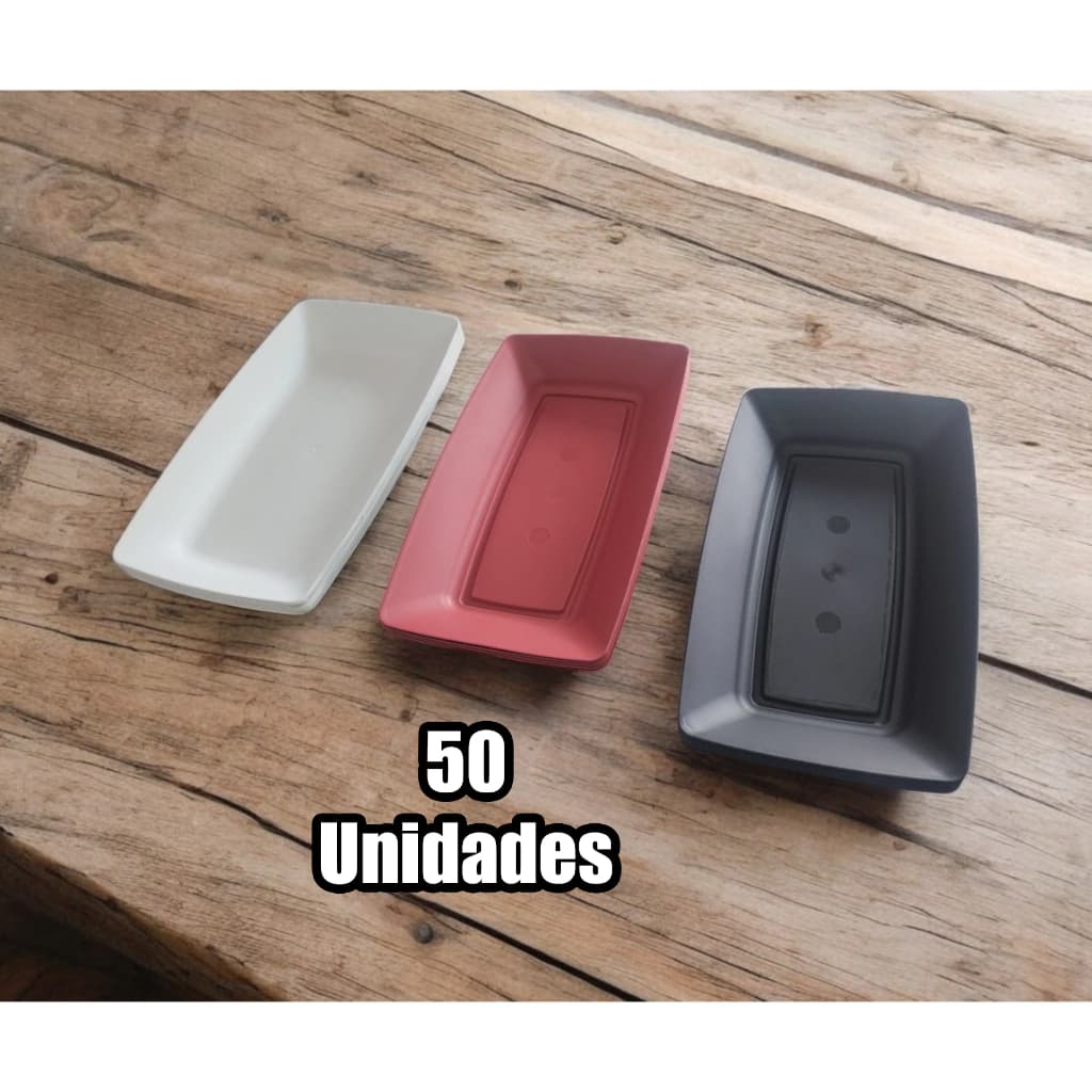 Bandeja Petiscos Porção Pastel Batata Multiuso 50 unidades