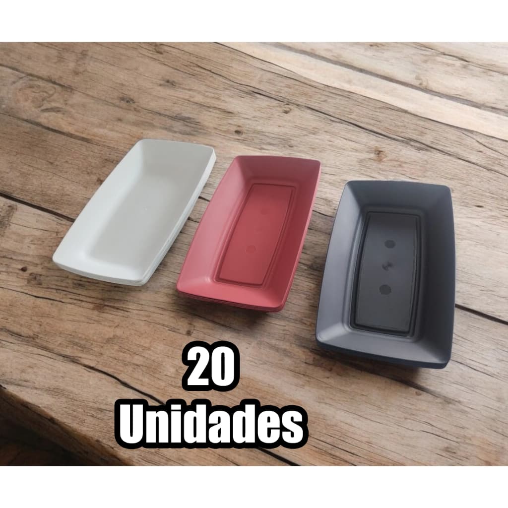 Bandeja Petiscos Porção Pastel Batata Multiuso 20 unidades