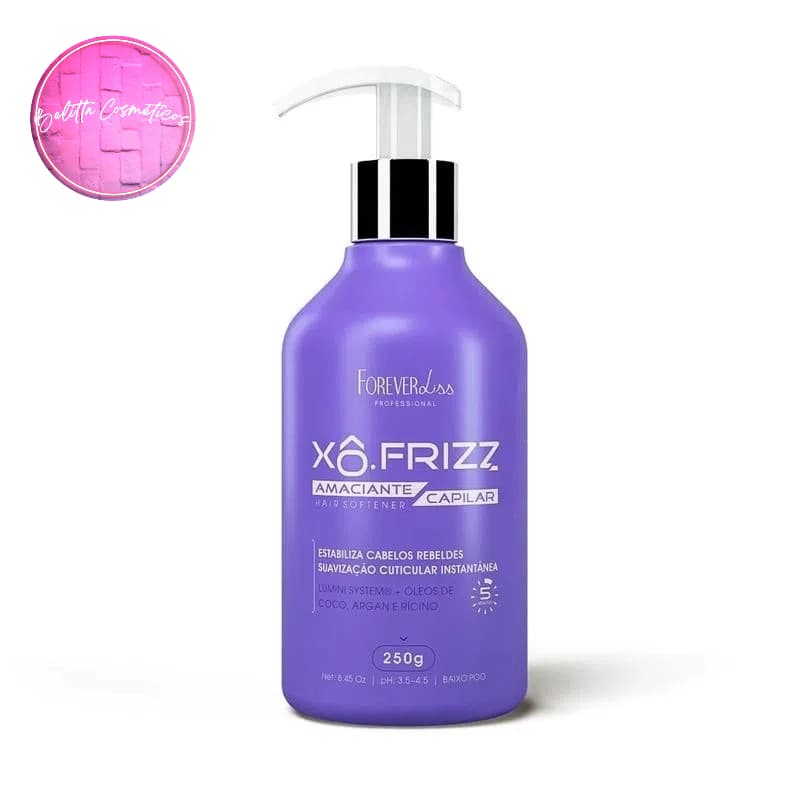 Amaciante Capilar Xô Frizz Forever Liss 250g Redução de Frizz Reparação Nutrição