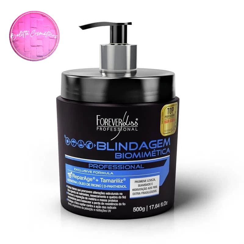 Blindagem Capilar Biomimética 500g Forever Liss - Tratamento Hidratação e Reparação Maciez Brilho