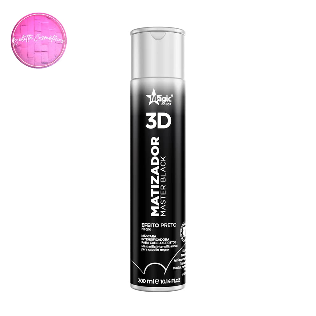 Matizador Magic Color 3D Master Black Efeito Preto Intenso 300ml