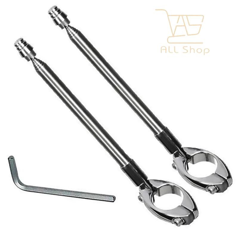 Antena Retrátil Corta Linha Pipa Inox 7 Estágios Braçadeira 7/8