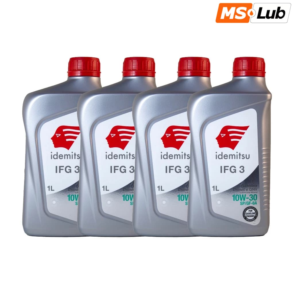 Kit 4 Idemitsu IFG 3 10w30 Mineral API SP