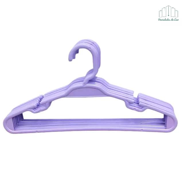 CONJUNTO CABIDE INFANTIL BEBÊ LILÁS - KIT 50 PEÇAS 0 A 7 ANOS