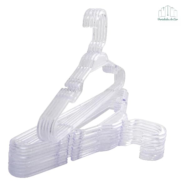KIT CABIDE INFANTIL BEBÊ ACRÍLICO CRISTAL - KIT 30 PEÇAS 0 A 7 ANOS
