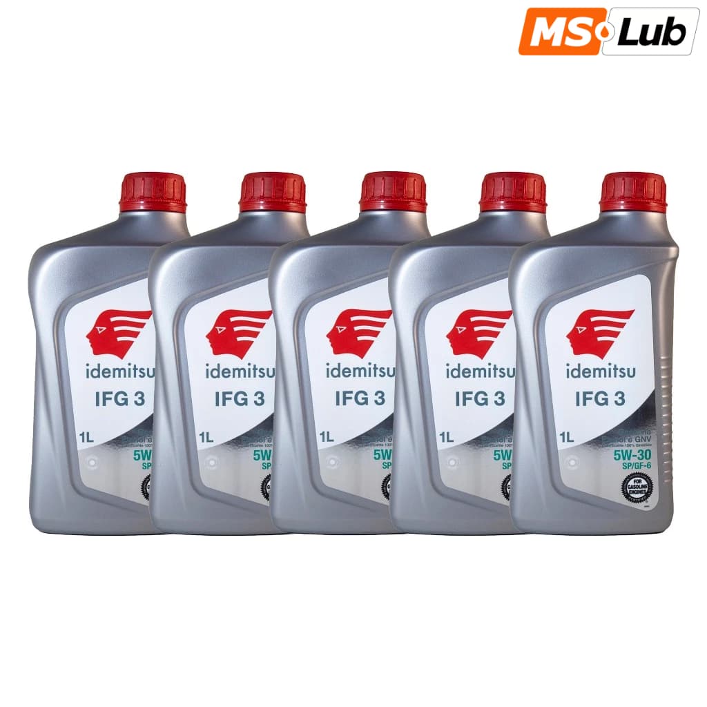 Kit 5 Idemitsu IFG 3 5w30 Sintético API SP