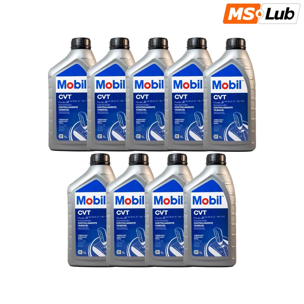 Kit 9 Mobil CVT Sintético API ATF