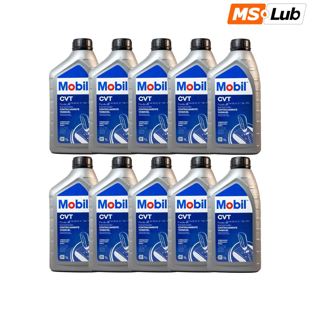 Kit 10 Mobil CVT Sintético API ATF