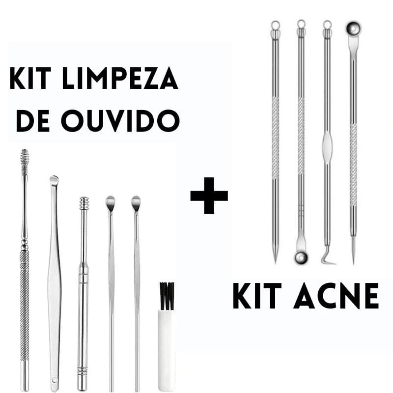 limpeza Kit de ouvido + kit limpeza de pele acne
