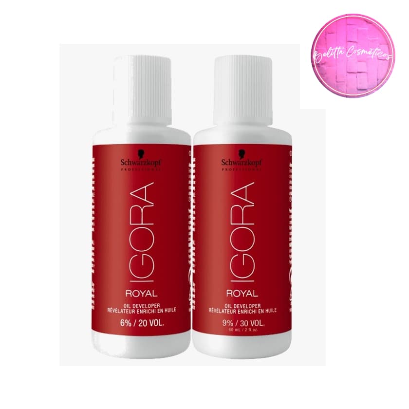 Água Oxigenada Igora Royal Schwarzkopf Professional 60ml - 20 Volumes 6% ou 30 Volumes 9%