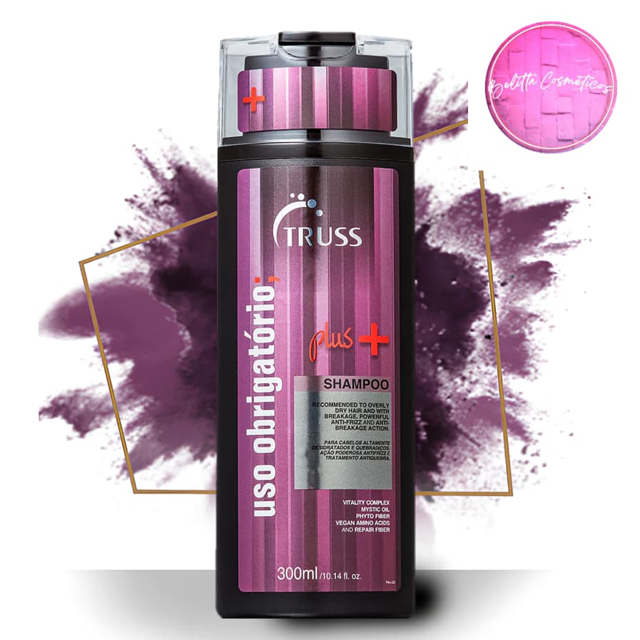 Truss Shampoo Uso Obrigatório Plus + 300ml Limpeza Antiquebra Cabelos Fracos Secos Quebradiços