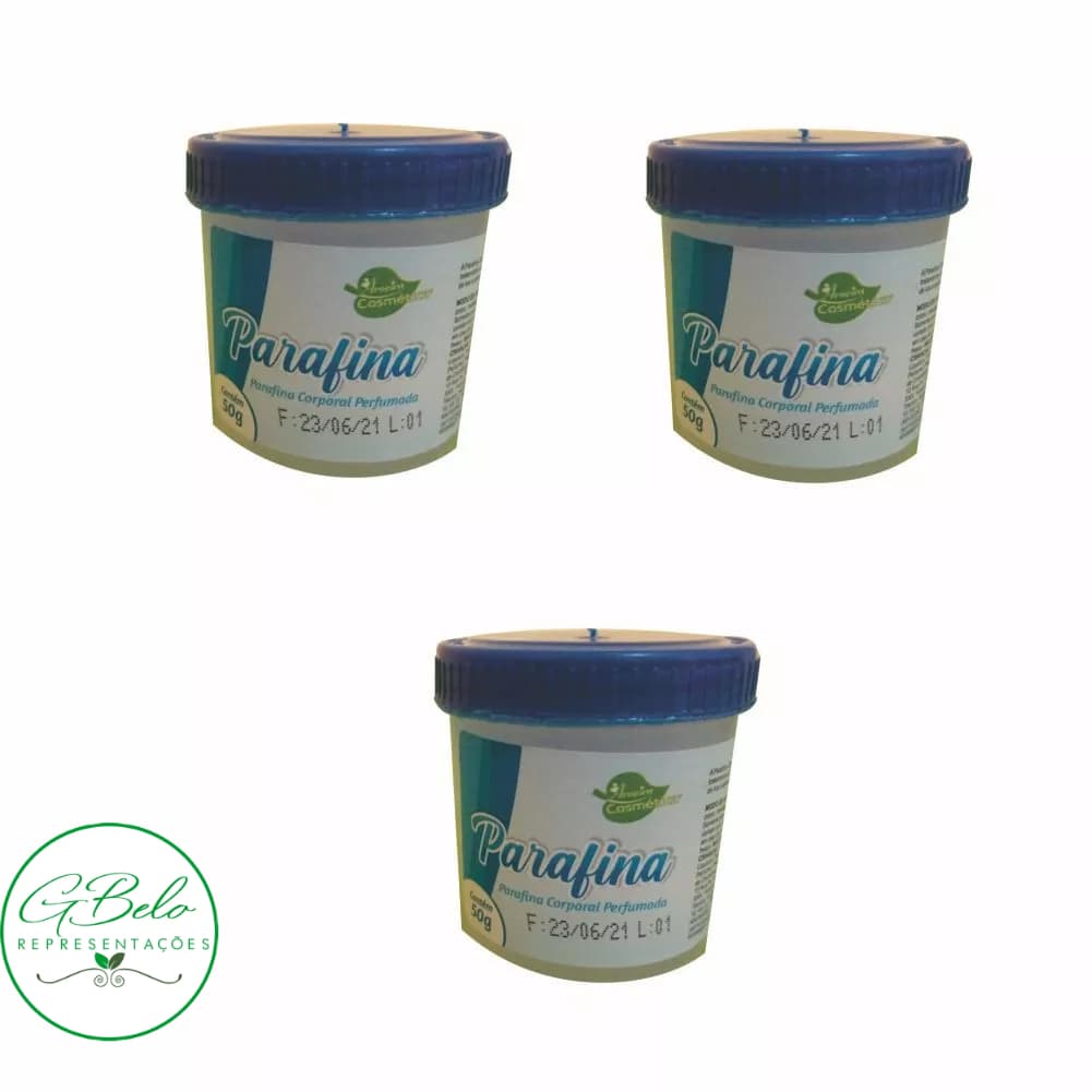 Parafina corporal banho de lua hidratação perfumada 50g - Kit 3 Unidades