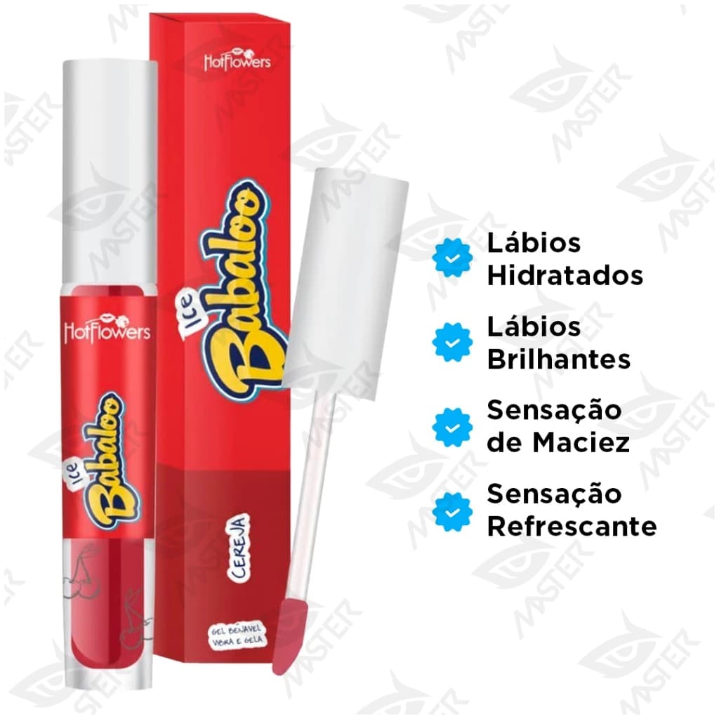 Gloss Labial Ice Cereja Babaloo Protetor para Lábios 15g - Hot Flowers