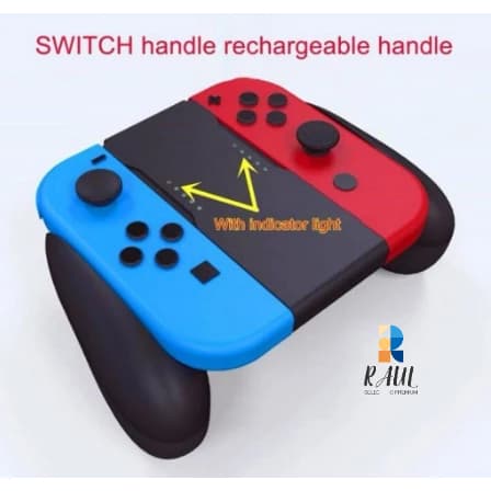 Carregador Portatil Para Joy Con Grip Compatível Switch/Oled Formato Controle