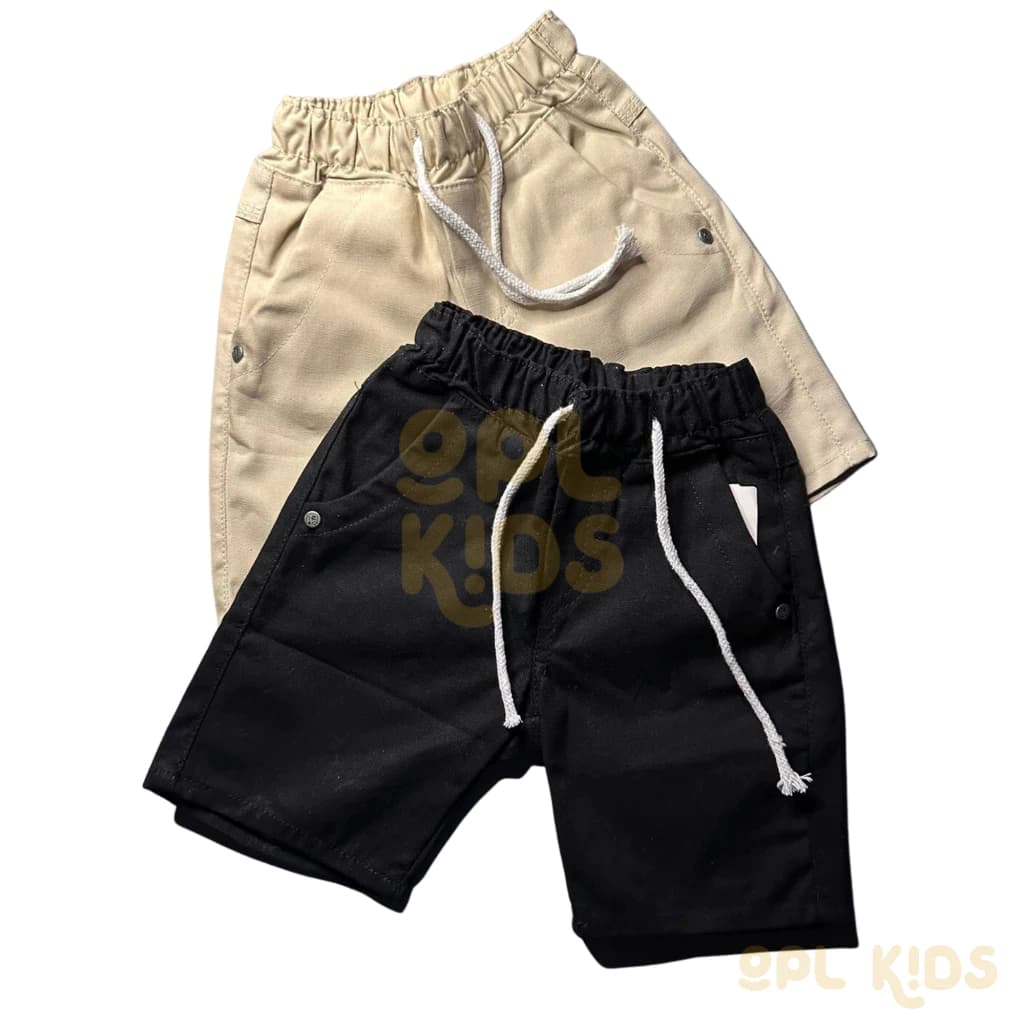 Bermuda Elástico Sarja Juvenil Menino Color Masculina