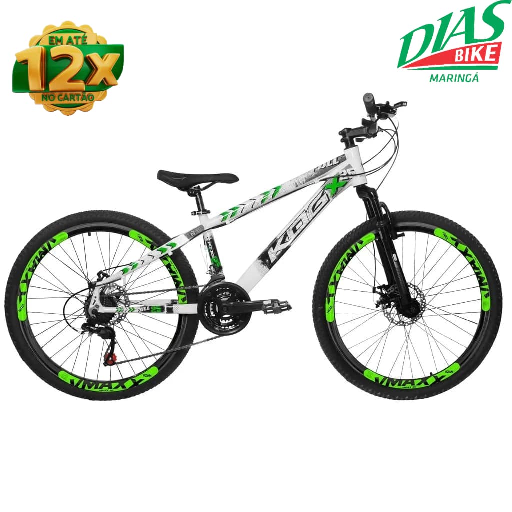 Bicicleta Aro 26 KOG Freeride 24 Velocidades Hidraulico Tipo Viking X25 Full Com Vmax