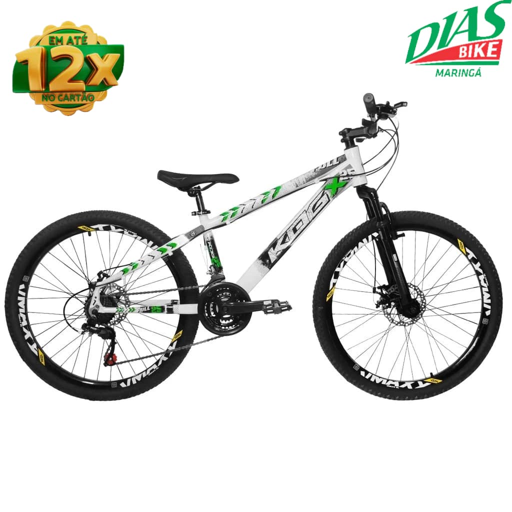 Bicicleta Aro 26 KOG Freeride Full 21 Velocidades Estilo Viking X25