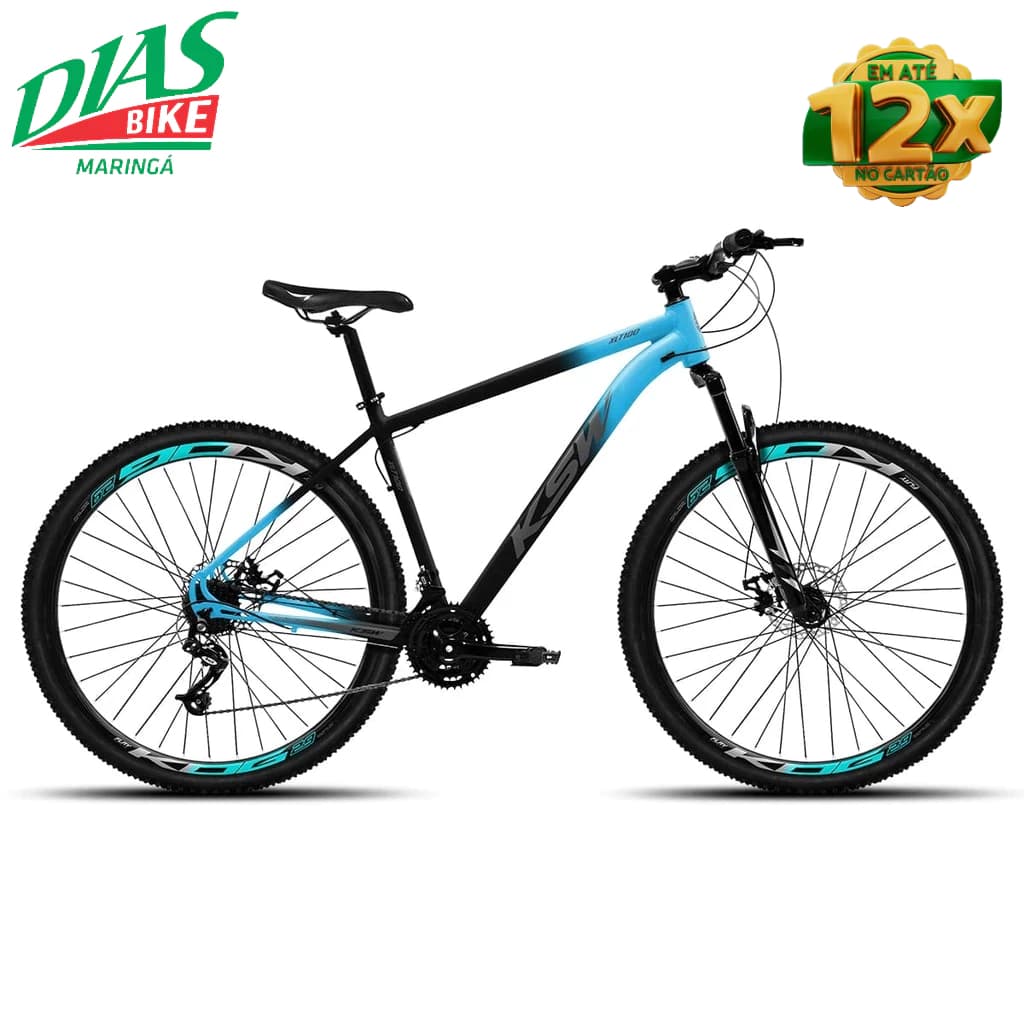 Bicicleta Aro 29 KSW XLT100 24 Marchas Freios Hidráulicos