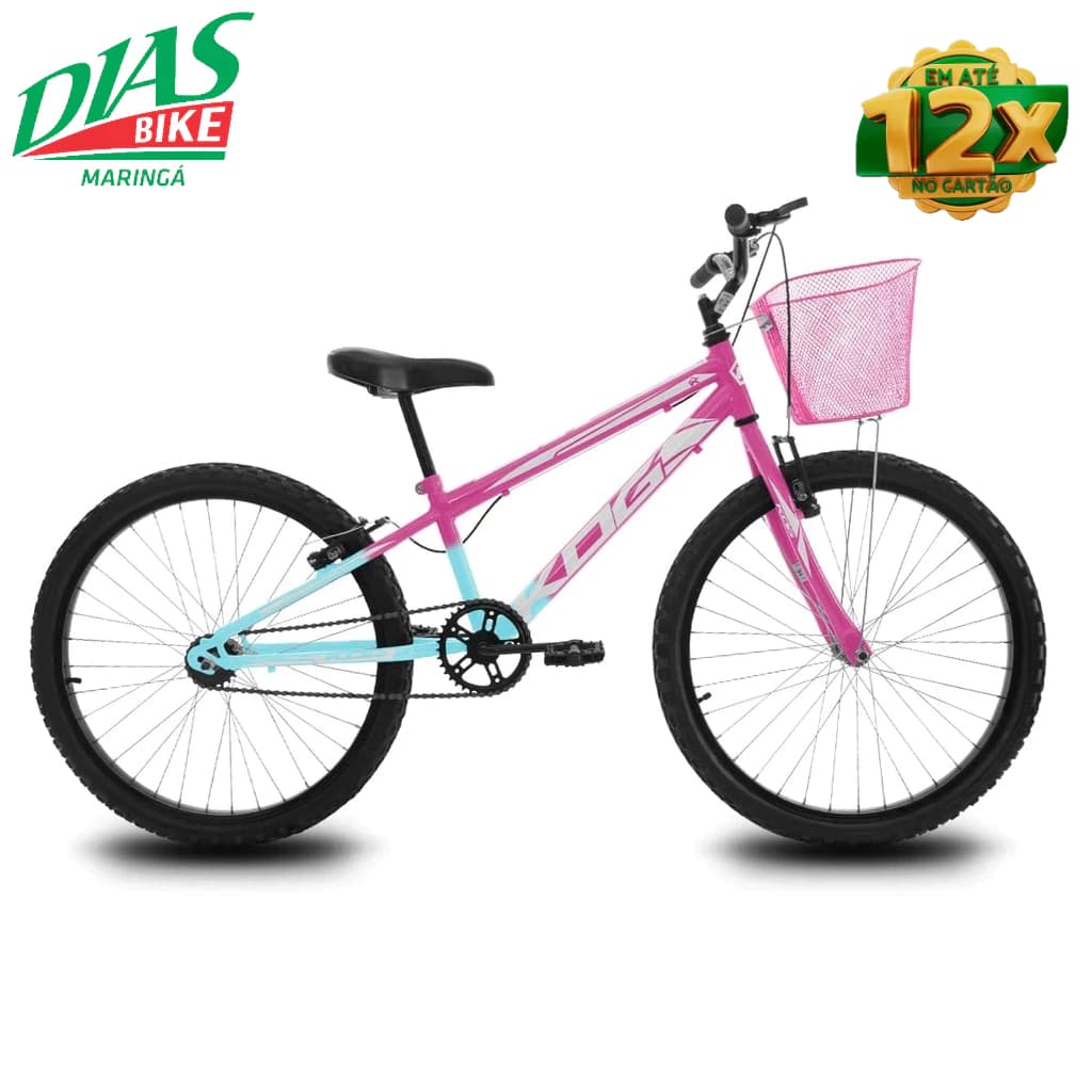 Bicicleta Infantil Aro 24 KOG Feminina com Cestinha