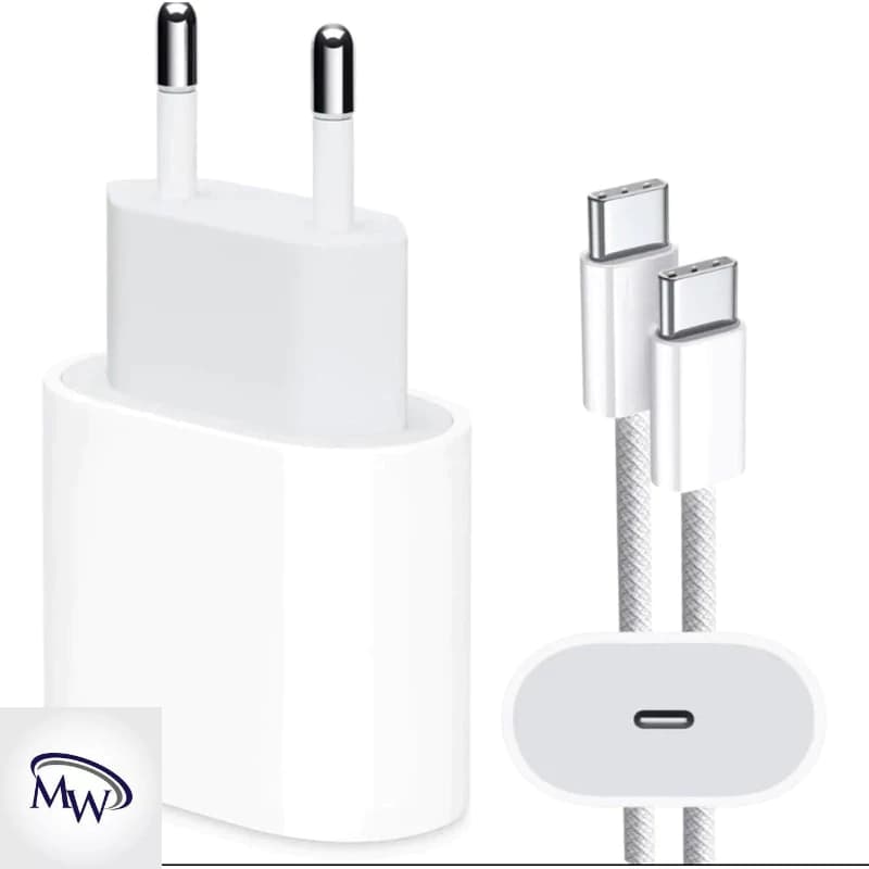 Carregador iPhone 15 16 Original Pro Max 35W Turbo Fonte USB-C + Cabo Tipo-C Tipo C de 1M Lacrado