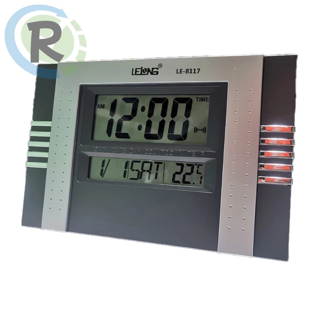 Relógio Mesa Parede Digital Temperatura Alarme Calendário LE8117