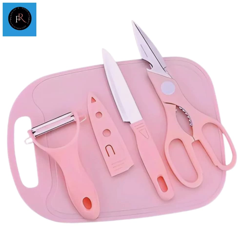 Jogo de Cozinha Kit 04 Peças Utensílios de Cozinha Material Antiaderente XLS CJ-4