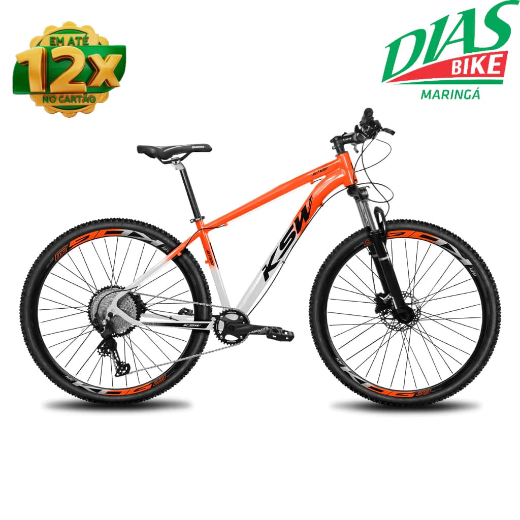 Bike Aro 29 KSW XLT100/200 Cabeamento Interno 12 Velocidades Freios Hidráulicos K7 11-50D Trava