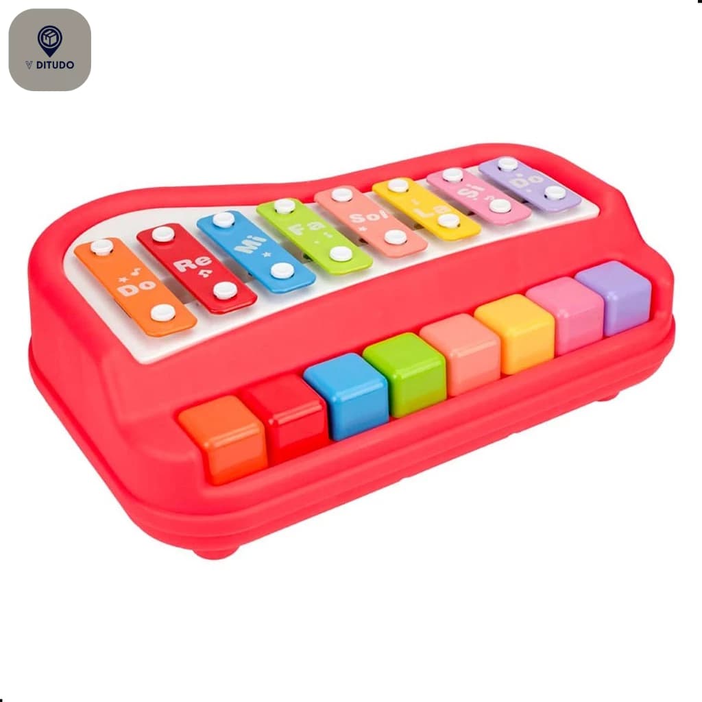 Brinquedo Musical Piano Xilofone 2 em 1 Pimpolho
