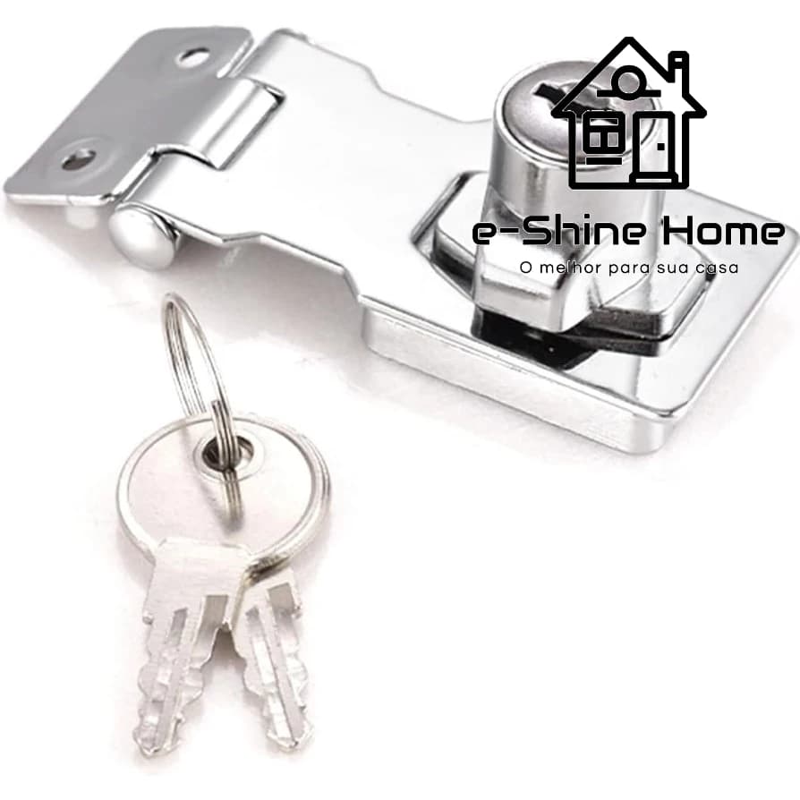 Fechadura Para Móveis Armários E Gavetas Kit Completo 6,5cm