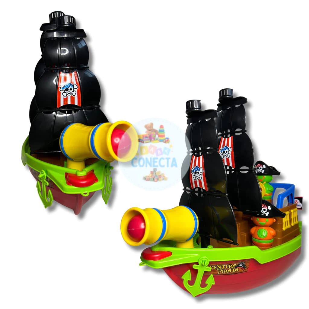 Brinquedo Interativo Barco Aventura Pirata