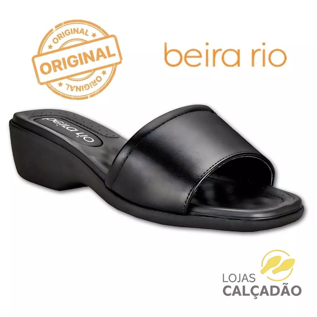 Tamanco Feminino Beira Rio Original Salto Baixo Confortável Casual Antiderrapante Envio 24h