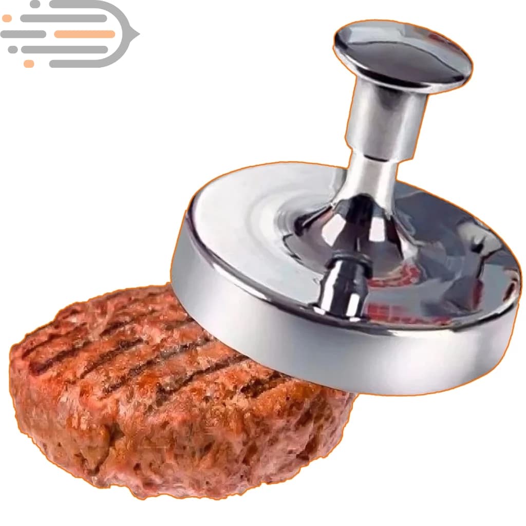 Modelador Hambúrguer 12cm Alumínio | Forma Prensa Gourmet Caseiro Fácil Limpar Durável