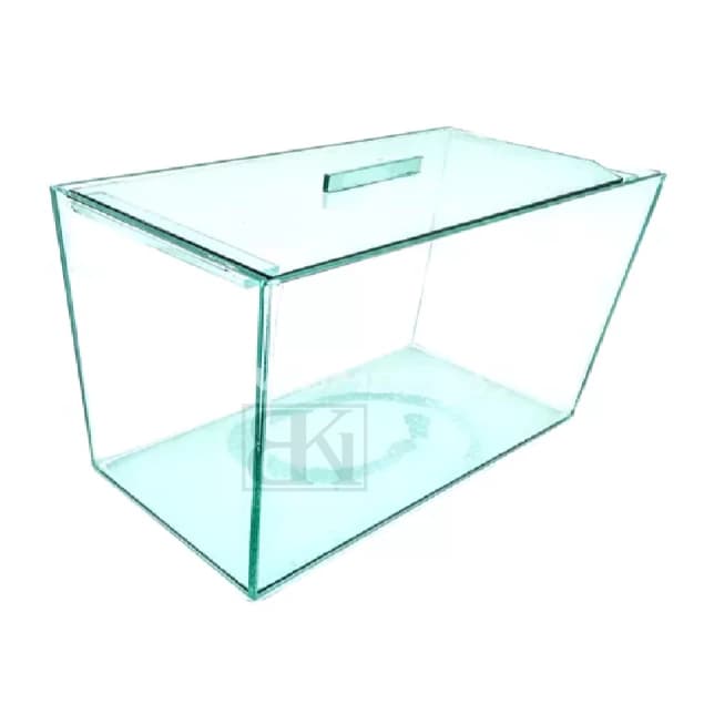 aquário Beteira Retangular N1 3 Litros 20x10x15cm Vidro 3mm peixes beta aquarismo ornamental