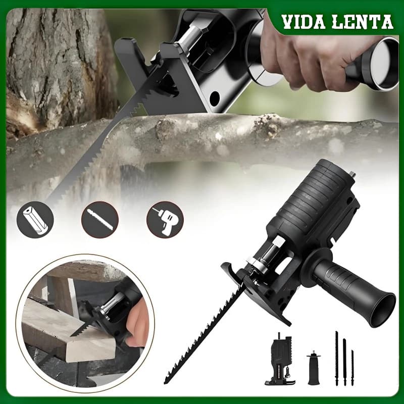 Adaptador Para Serra Tico Tico Furadeira Parafusadeira-tico Com 3 Lâminas