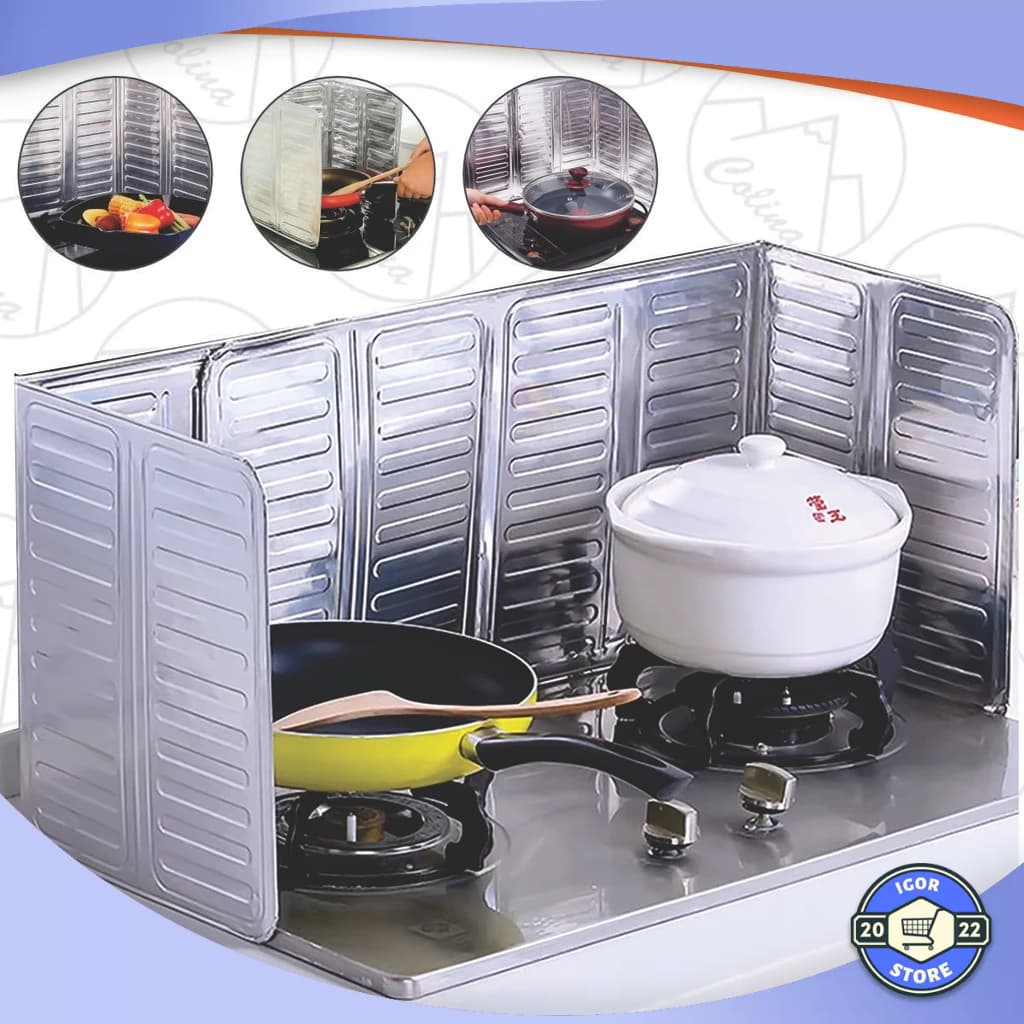 Protetor Anti-respingos de Aluminio Fogão a Gás, Cozinha Envio Imediato