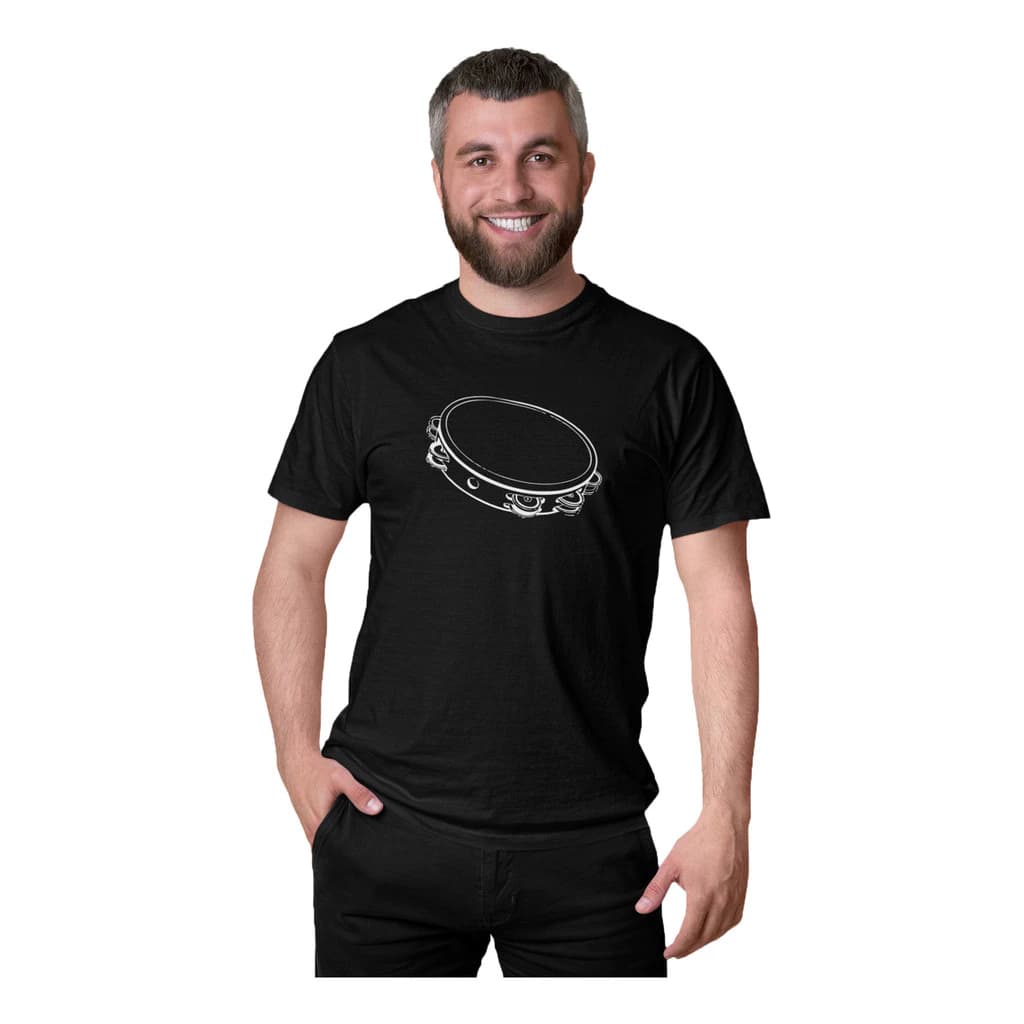 Camiseta Masculina Samba Pandeiro Estampa Sambista Algodão Manga Curta Casual Confortável P M G GG