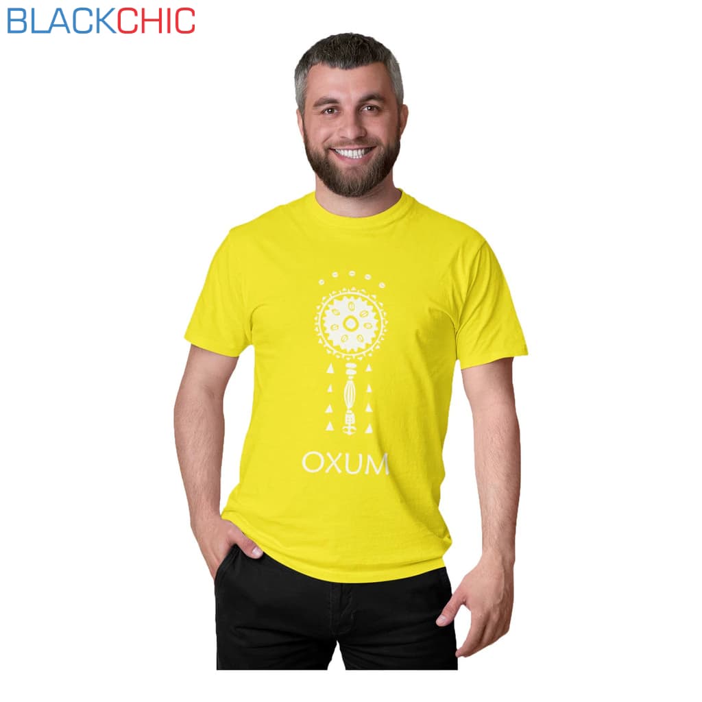 Camiseta Masculina Oxum Orixá Umbanda Candomblé Ferramenta Ora  Iê Iê ô Algodão Premium