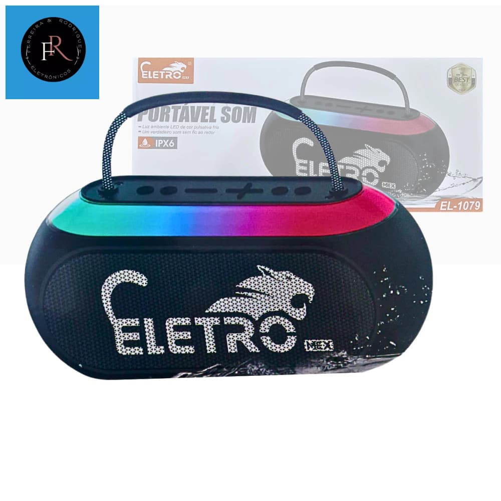 Caixa de Som Portátil 50W Prova d'água EL 1079  Eletromex