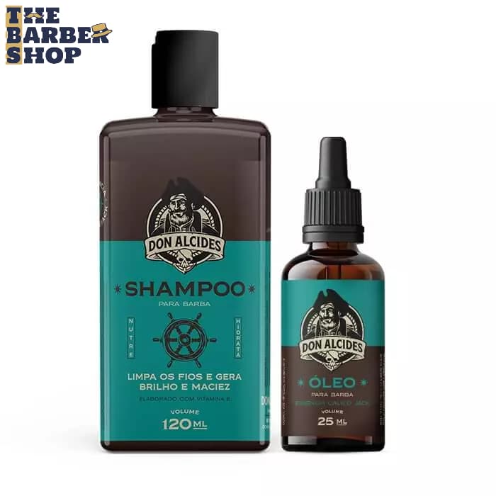 Kit Shampoo + Óleo para Barba Don Alcides Calico Jack
